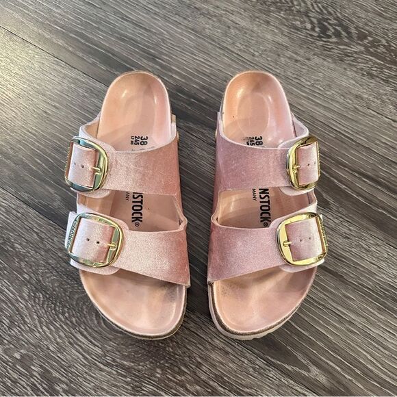 Birkenstock Arizona Big Buckle Velvet Light Rose